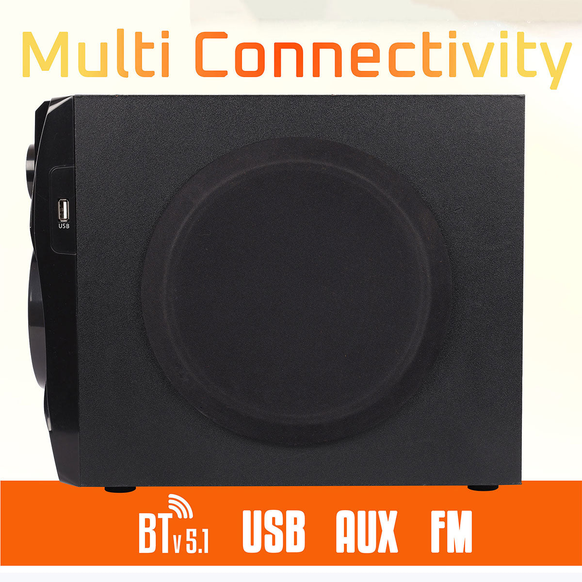 Zeb-Basso 100 - 4.1 speakers - Zebronics - Multi Connectivity