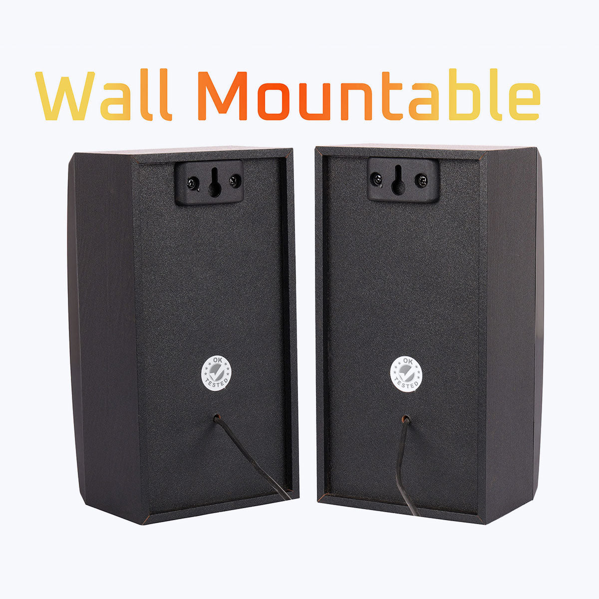 Zeb-Basso 100 - 4.1 speakers - Zebronics - Wall Mountable Satellites rear view
