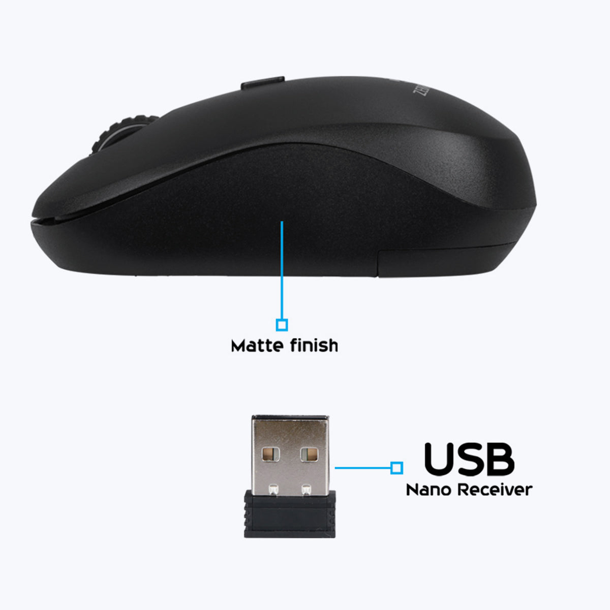 Zeb-Bold - Wireless Mouse - Zebronics