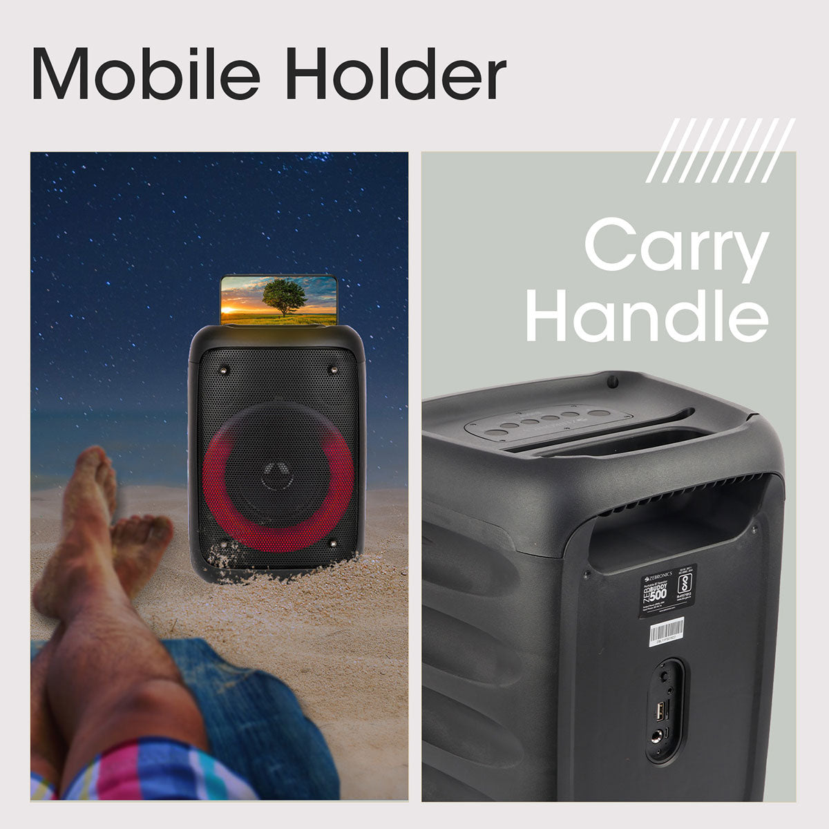 Zeb-Buddy 500 - Wireless speaker - Zebronics