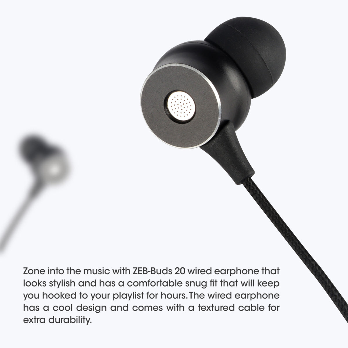 Zeb-Buds 20 - Wired Earphone - Zebronics