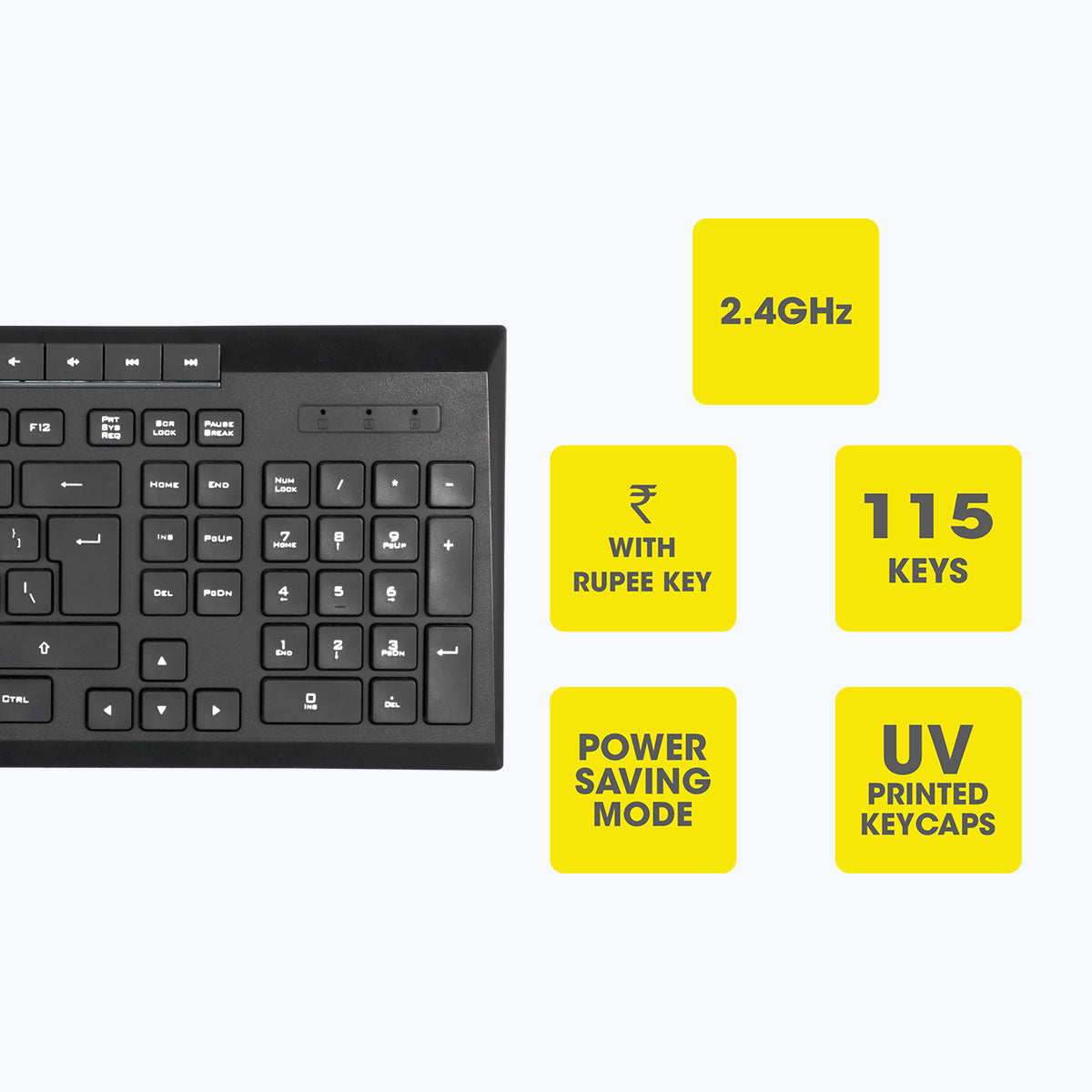 Zeb-Companion 109 -  Keyboard and Mouse Combo - Zebronics