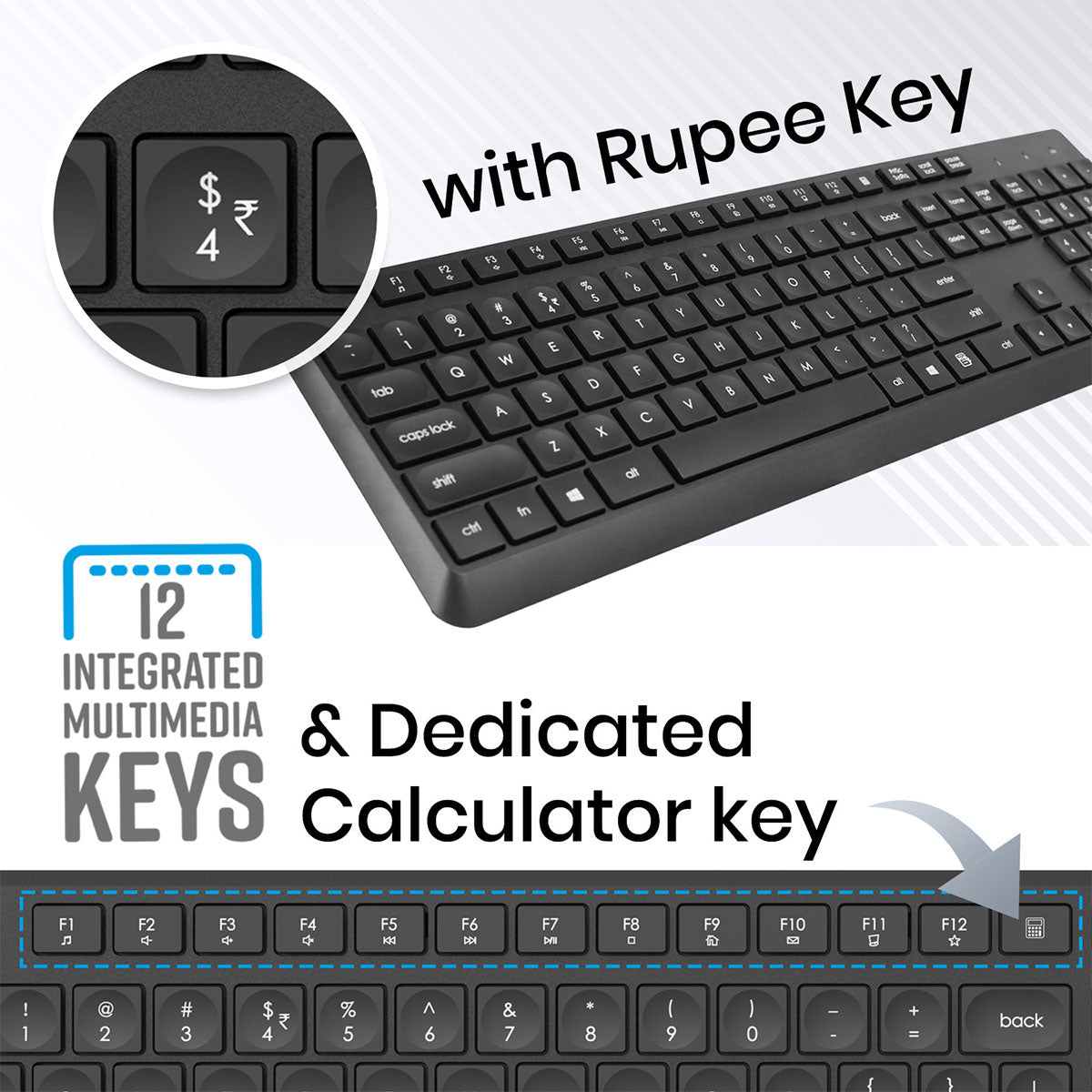 Zeb-Companion 200 - Keyboard and mouse combo - Zebronics