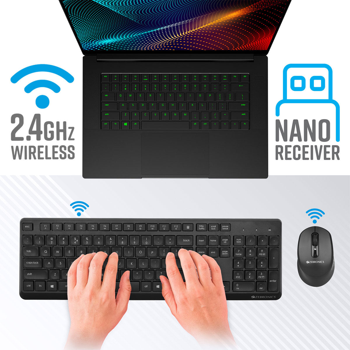 Zeb-Companion 200 - Keyboard and mouse combo - Zebronics