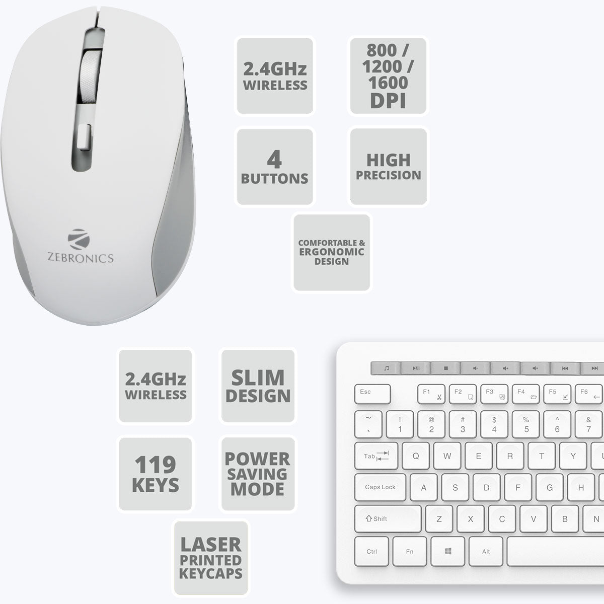 Zeb-Companion 500 - Keyboard and Mouse Combo - Zebronics