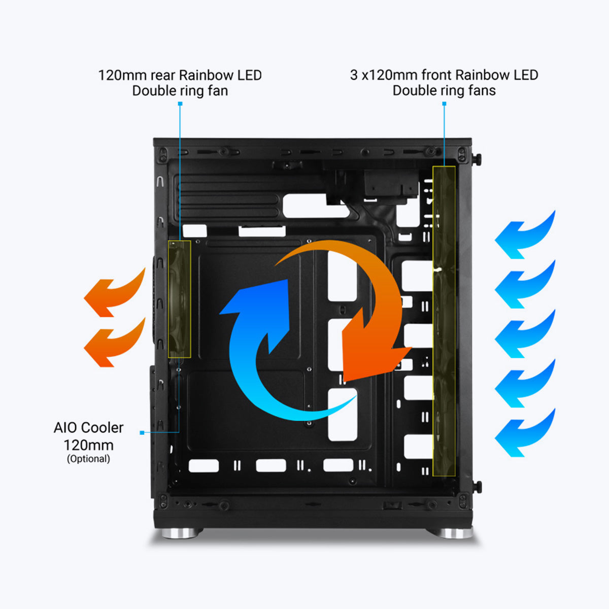 Zeb-Cronus - Premium Gaming Cabinet - Zebronics