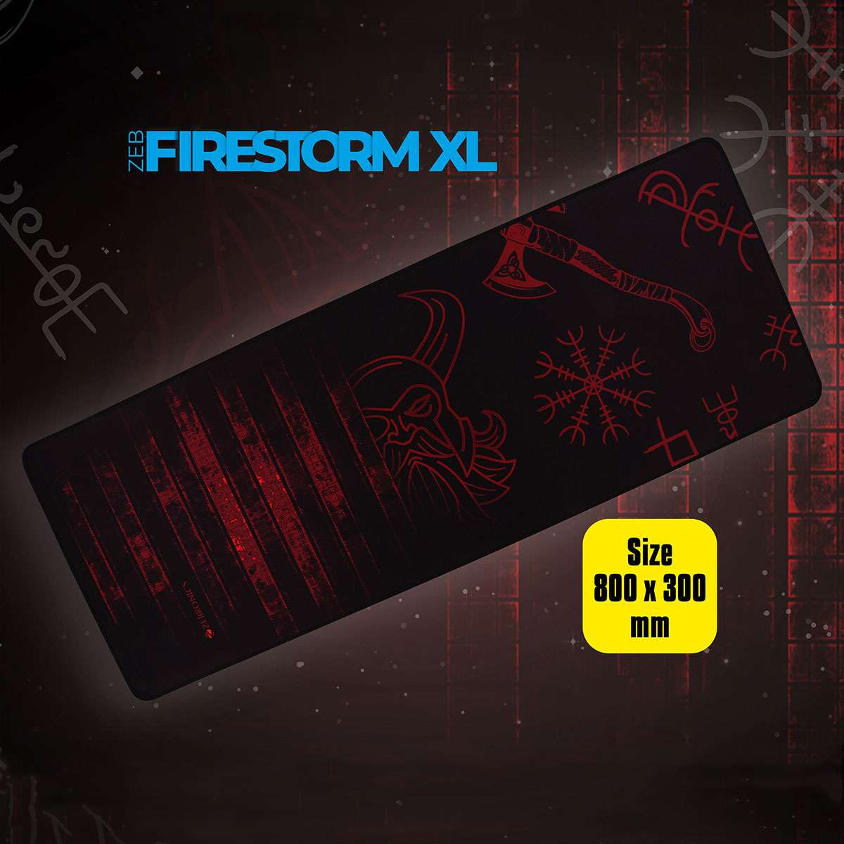 Zeb-Firestorm - Gaming Mousepad - Zebronics