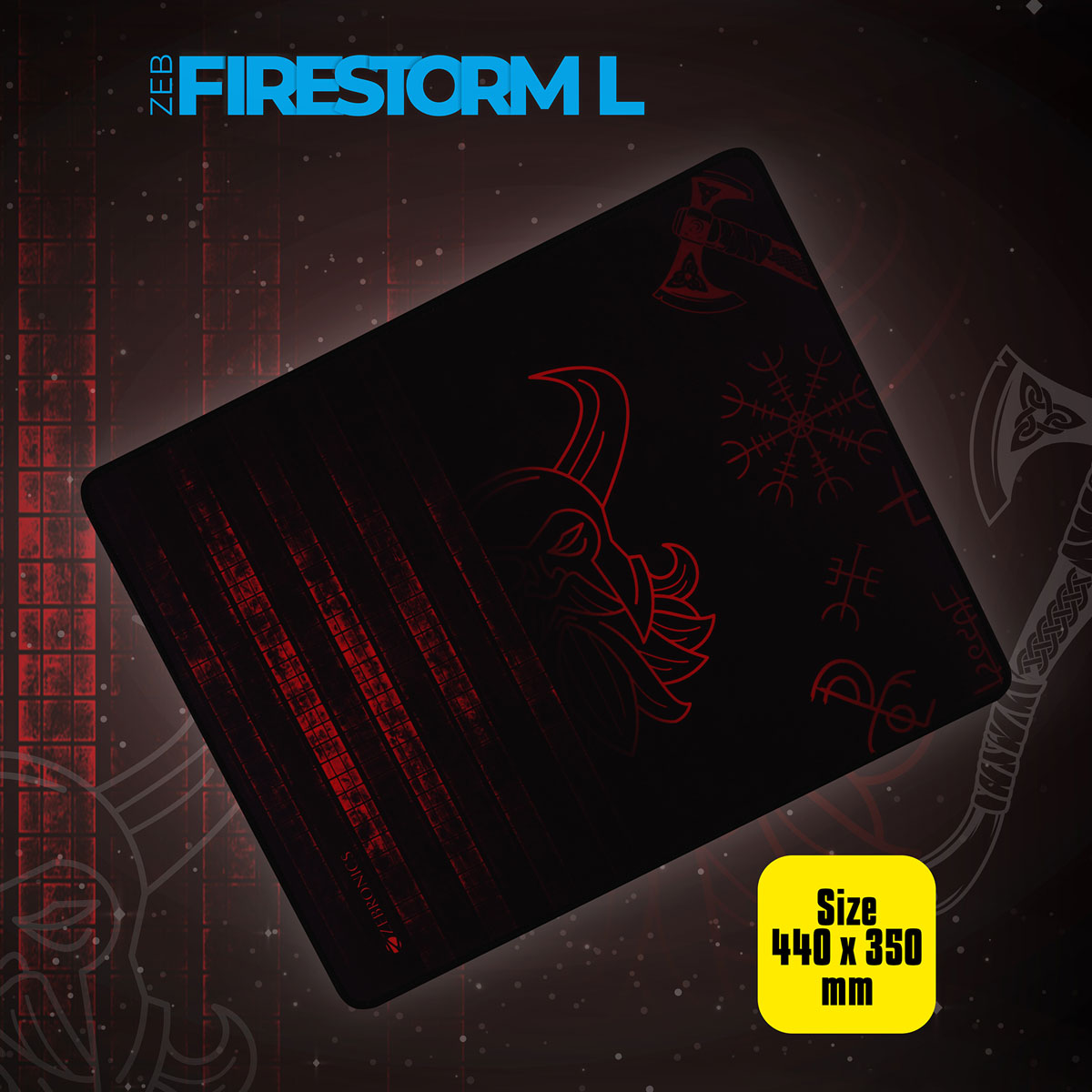 Zeb-Firestorm - Gaming Mousepad - Zebronics