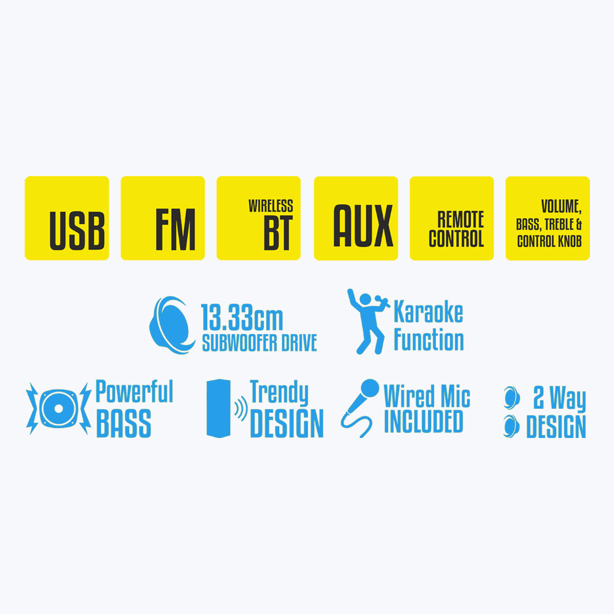 Zeb-Impact - Tower Speaker - Zebronics - feature list