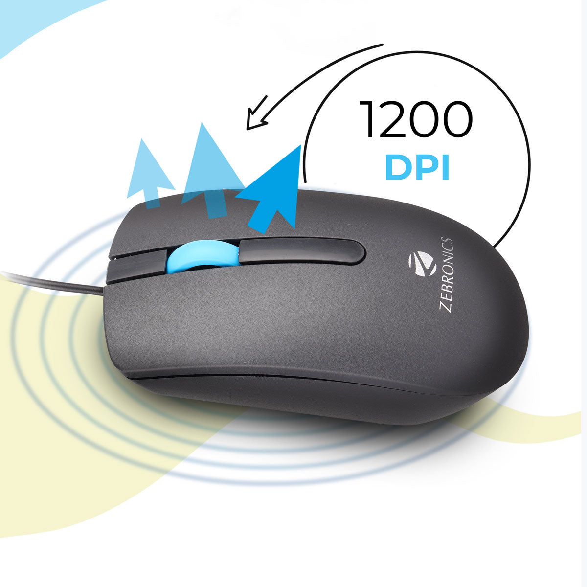 Zeb-Juggle- USB Optical Mouse - Zebronics