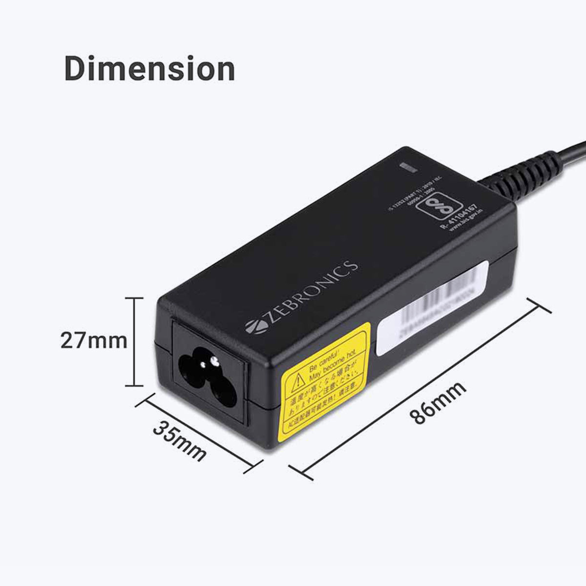 Zeb-LA401319045AS - Laptop AC adapter -Zebronics