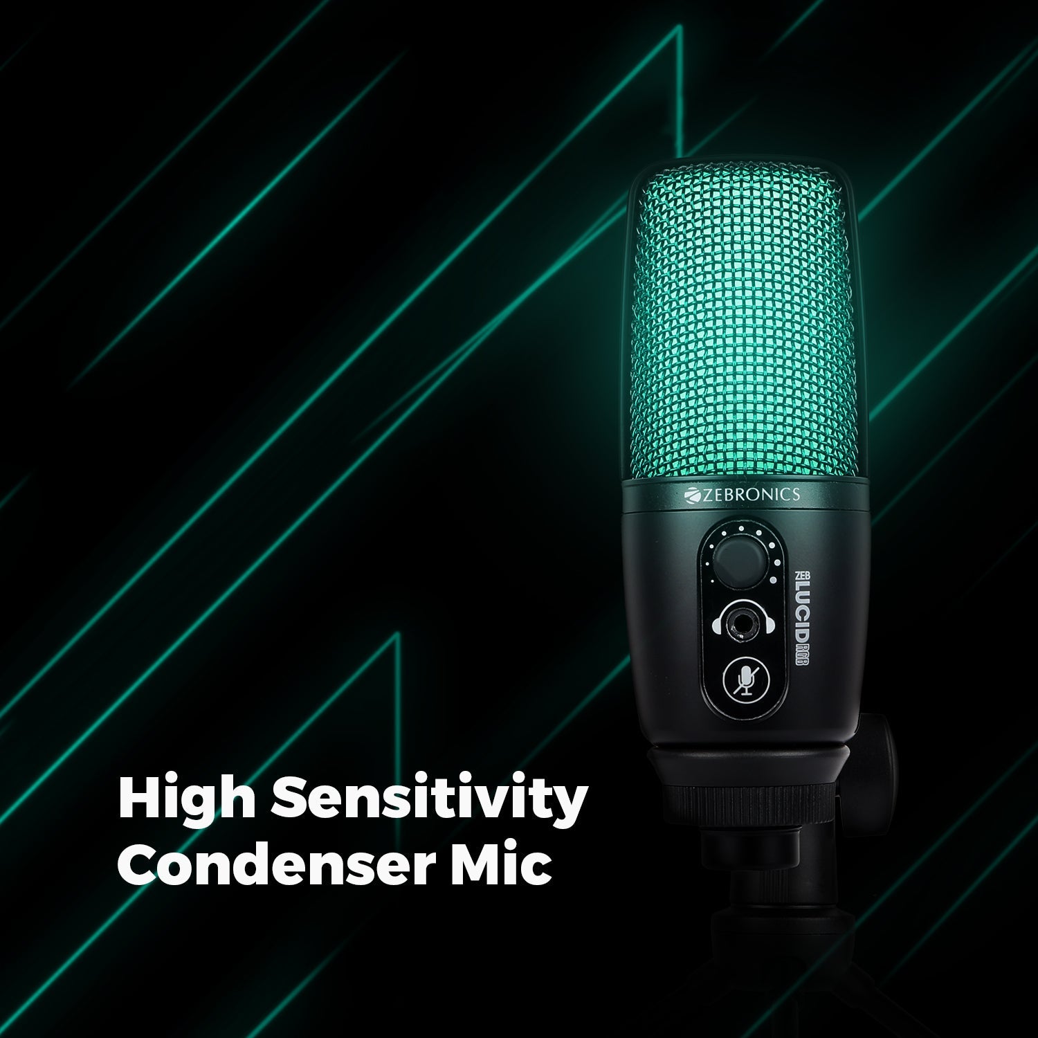 Zeb-Lucid RGB -Premium Gaming Microphone  - Zebronics