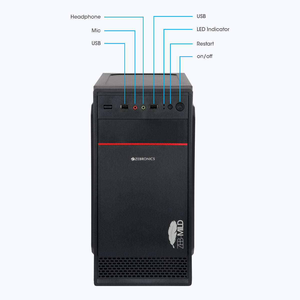 Zeb-Mild - Reduced Height Cabinet - Zebronics