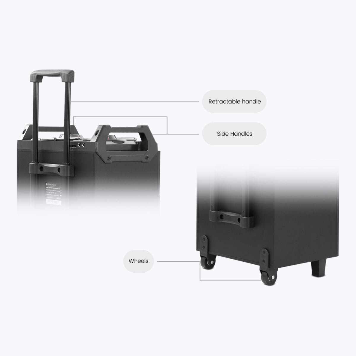 Zeb-Moving Monster X10 with dual Mic - Trolley Speaker - Zebronics