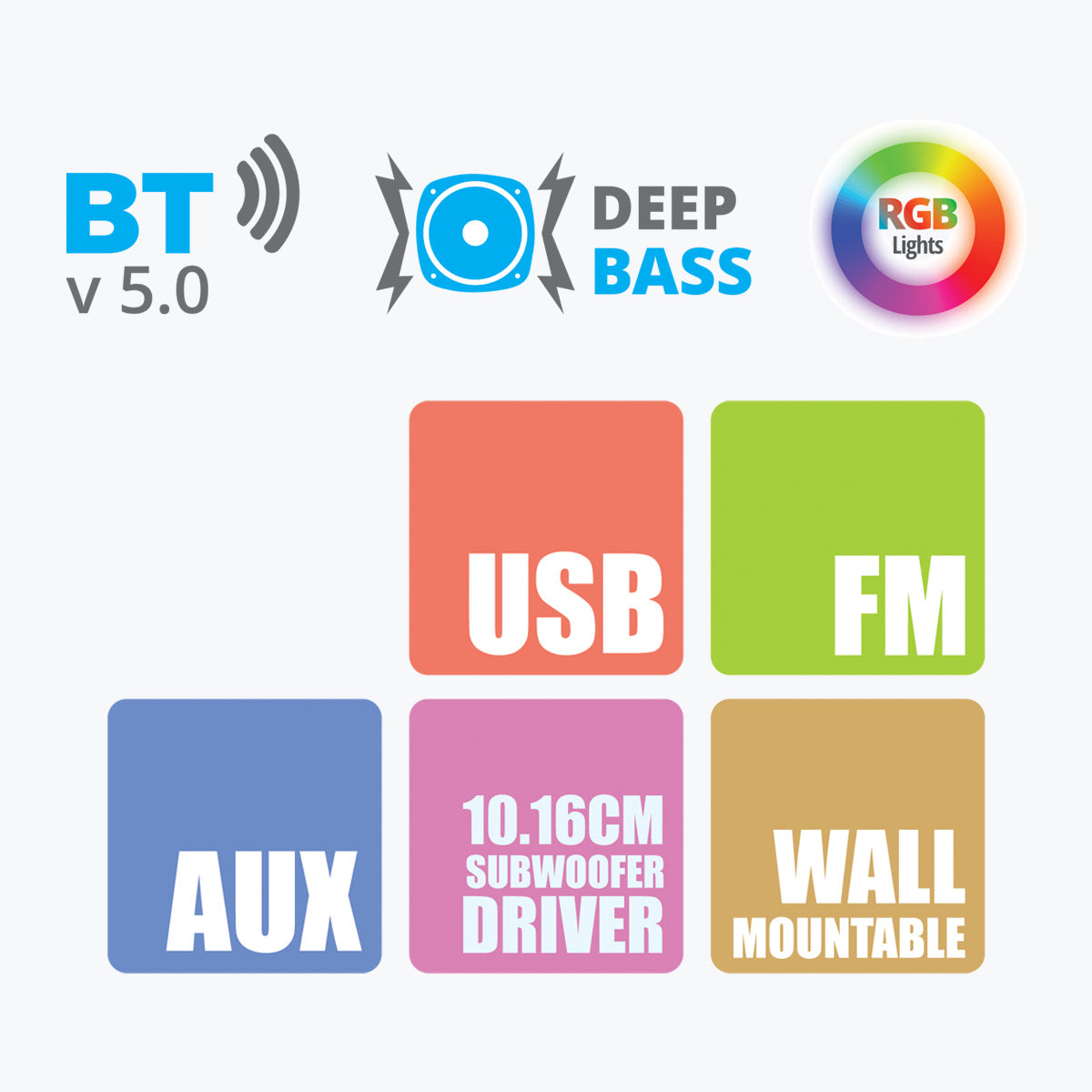 Zeb-Rainbow 2 - 2.1 Speaker - Zebronics