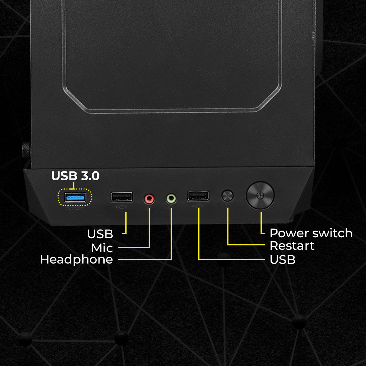 Zebronics - Zeb Sium - Gaming Cabinet
