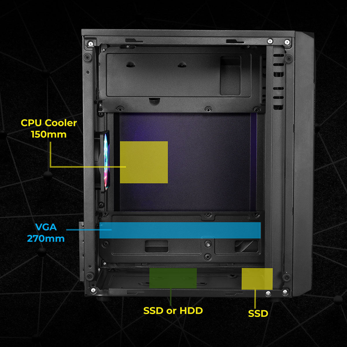 Zebronics - Zeb Sium - Gaming Cabinet