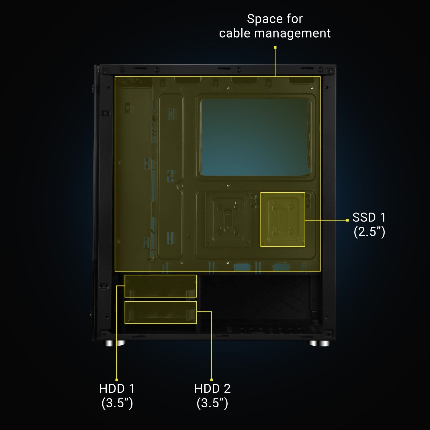 Zebronics - Zeb Sonic - Gaming Cabinet