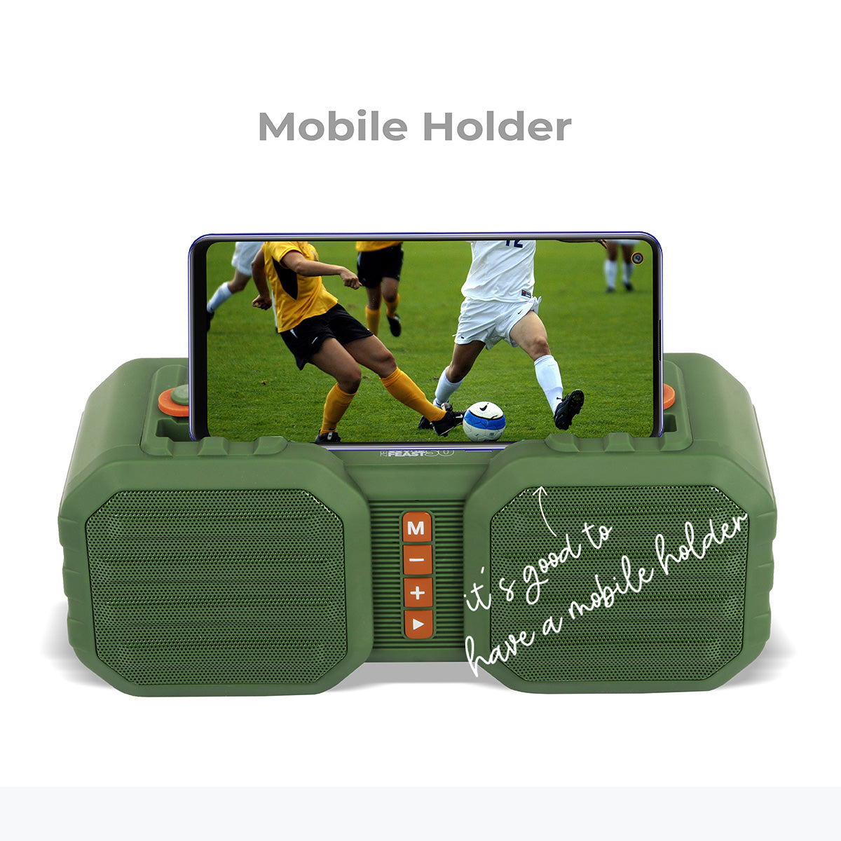 Zeb-Sound Feast 50 - Wireless Speaker - Zebronics - Mobile Holder