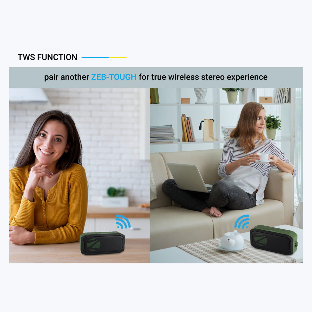 Zeb-Tough - Wireless Speaker - Zebronics