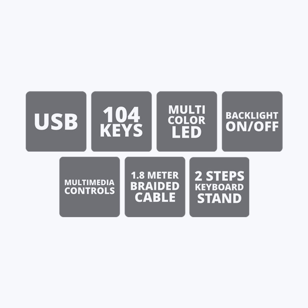 Transformer - Premium Gaming Keyboard and Mouse Combo - Zebronics