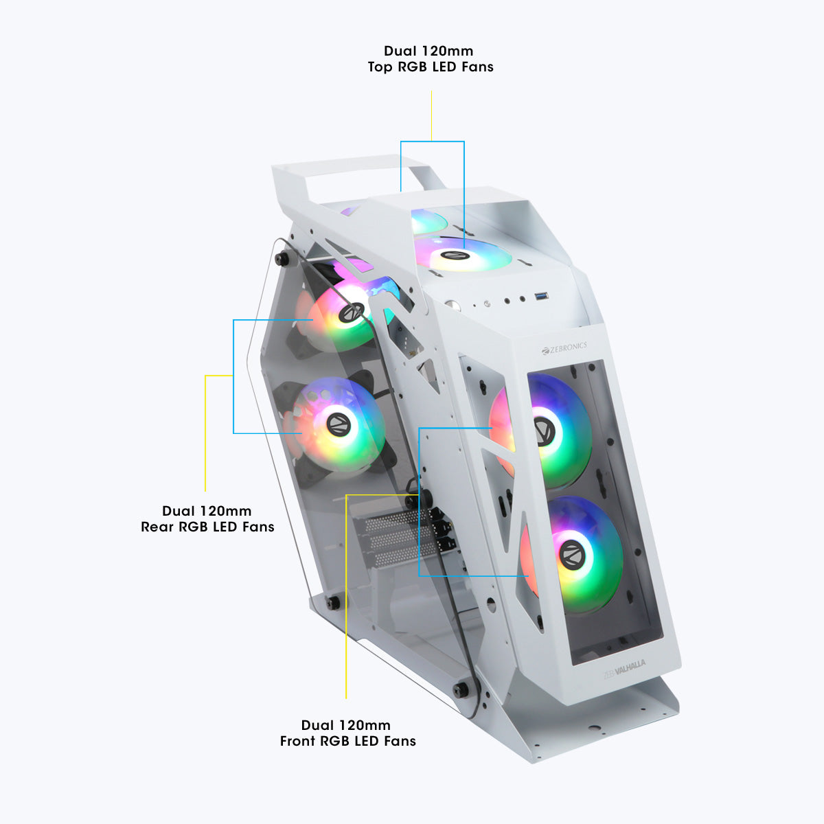 Zeb-Valhalla - Premium Gaming Chassis - Zebronics