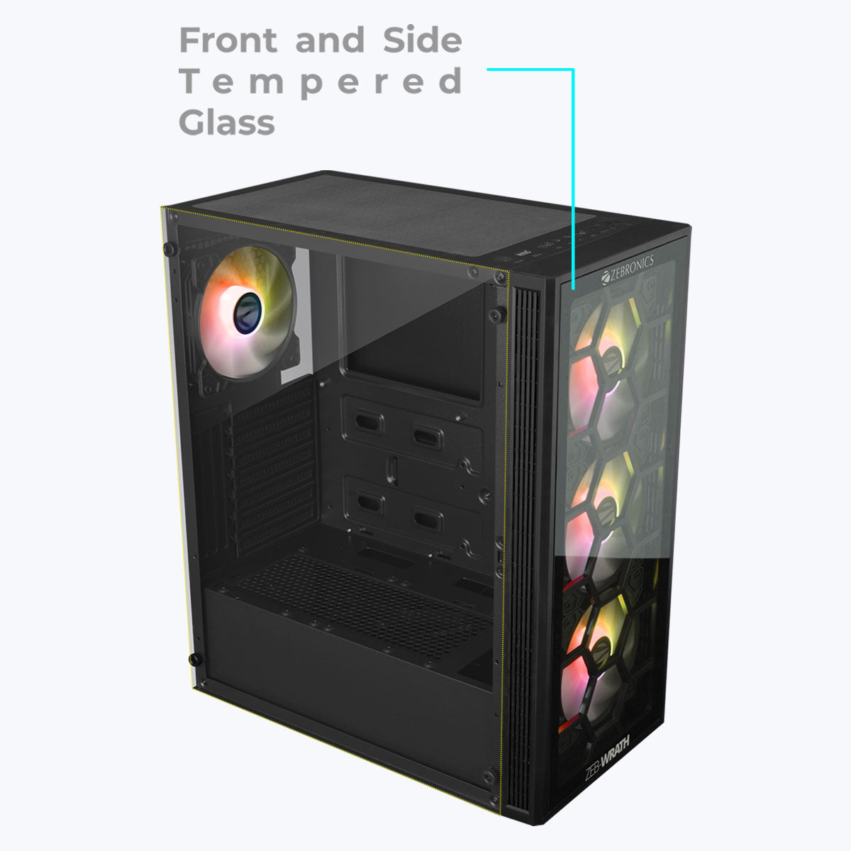 Zeb-Wrath - Premium Gaming Chassis - Zebronics