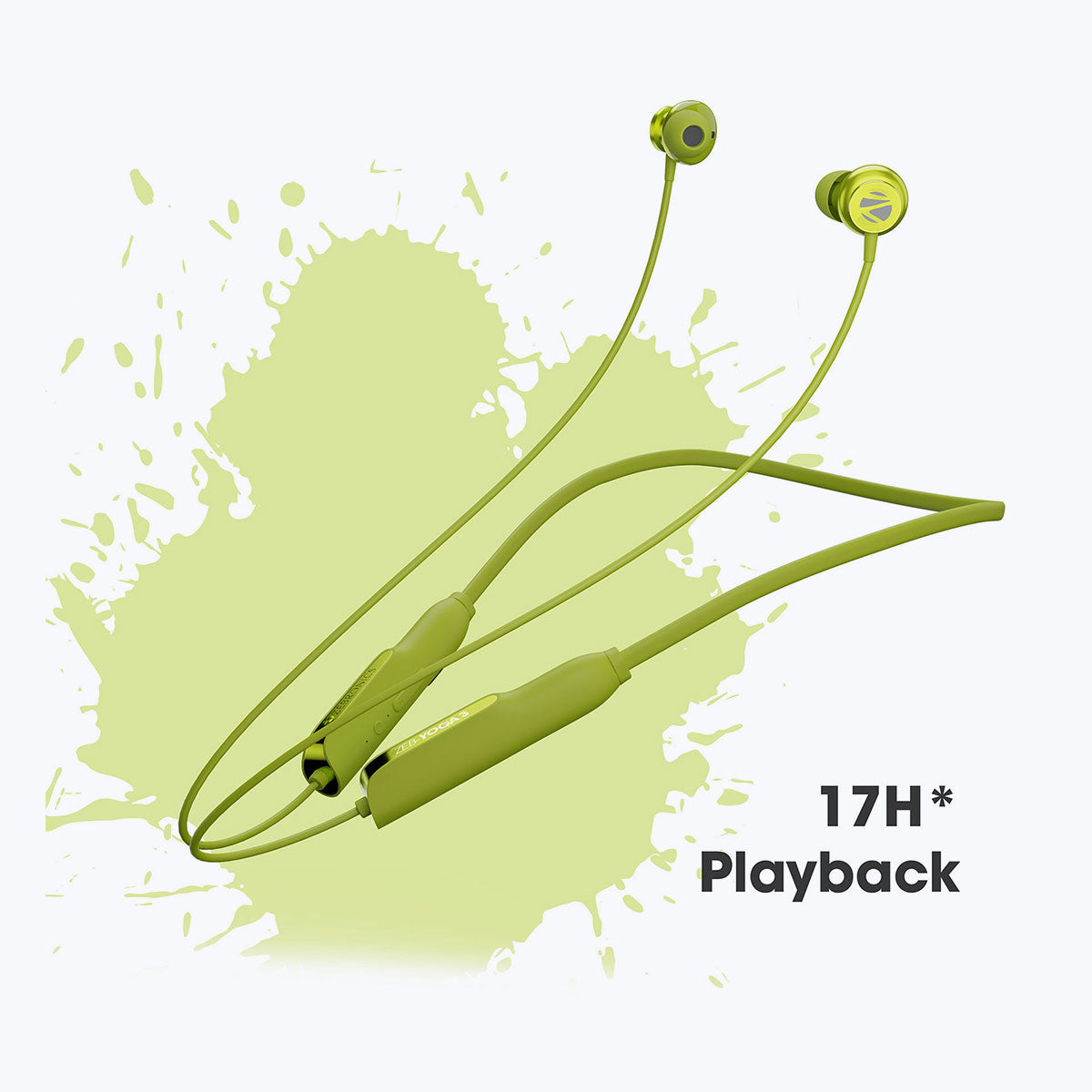 Zeb-Yoga 3 - Wireless Neckband Earphone - Zebronics