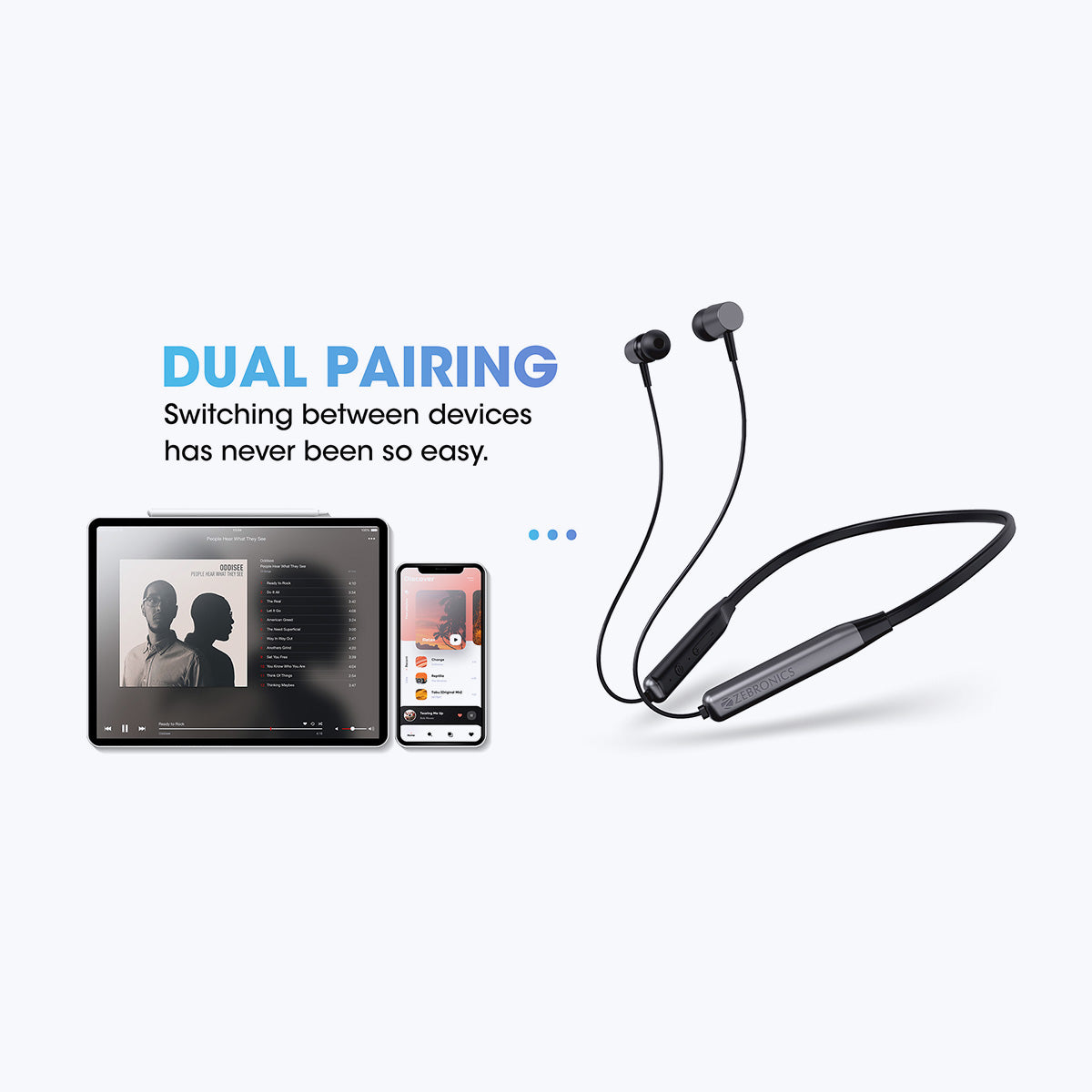 Zeb-Evolve - Wireless Neckband Earphone - Zebronics