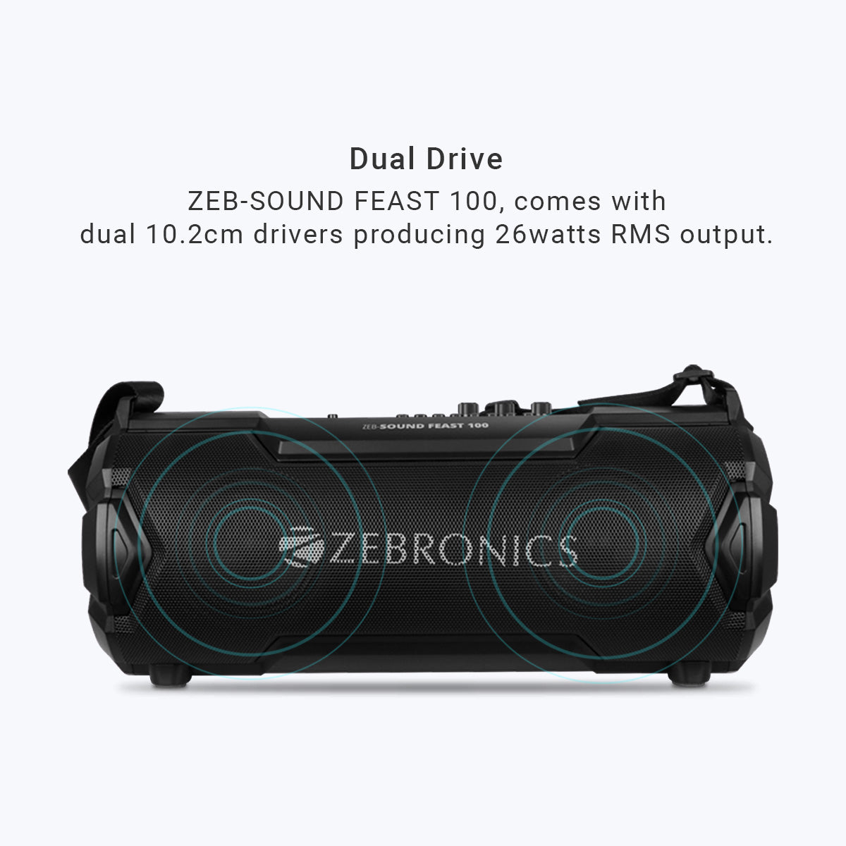 Zeb-Sound Feast 100 - Wireless Speaker - Zebronics