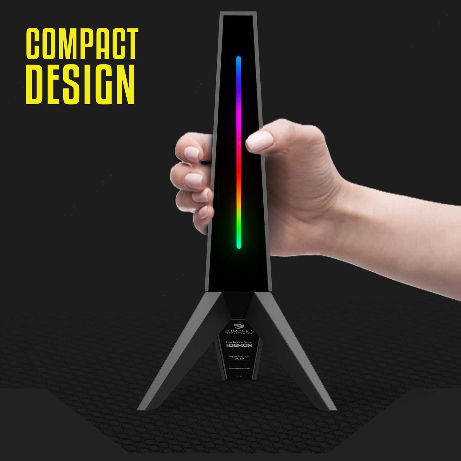 Zeb-Demon - Premium Headphone Stand - Zebronics