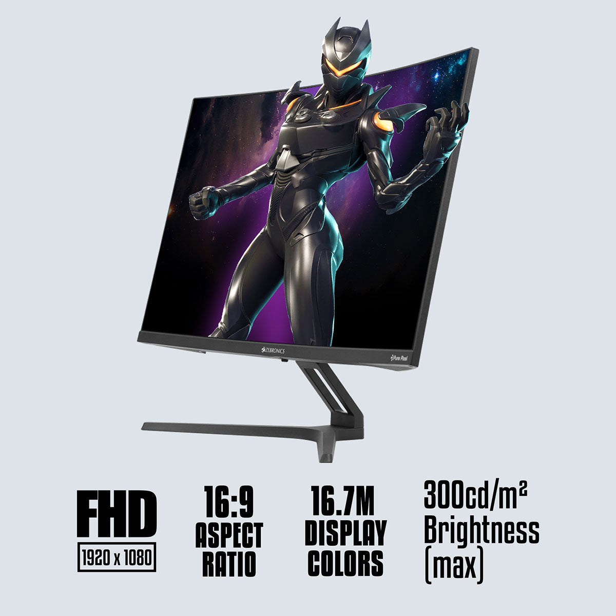 Zeb-S27B - Curved Gaming Monitor - Zebronics