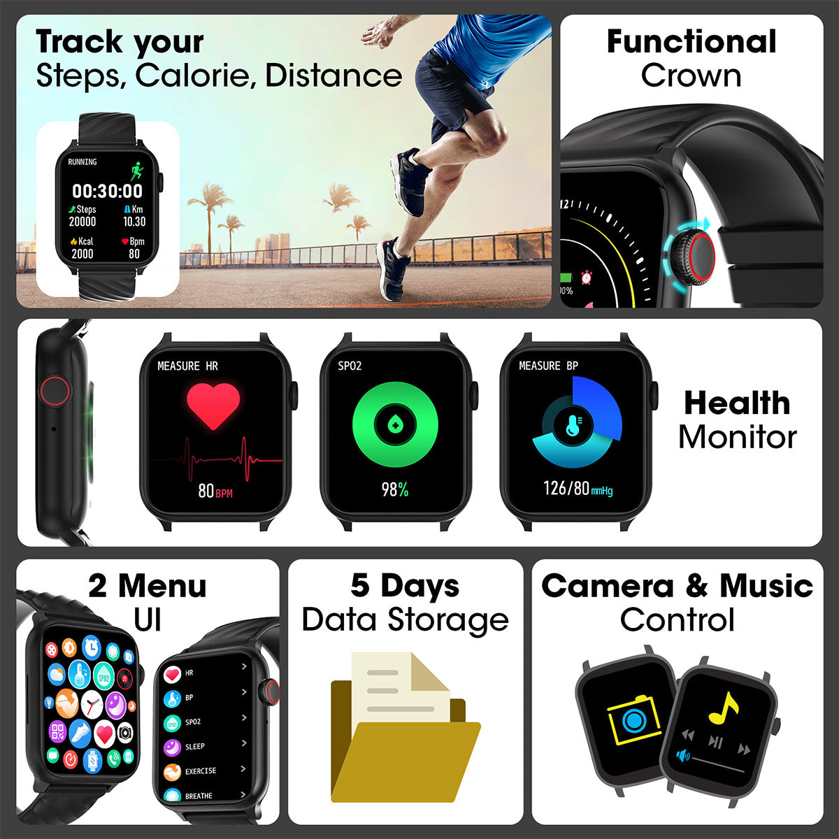 Iconic Lite - Smart Watch - Zebronics