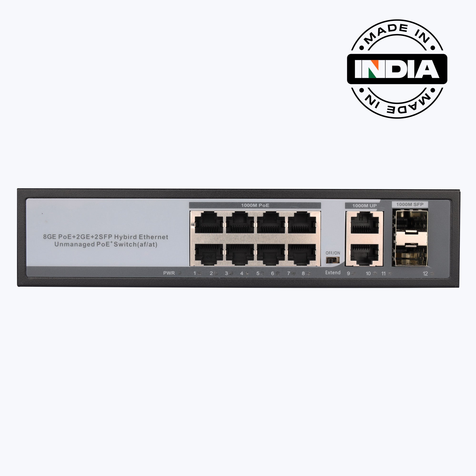 Zeb-8PPG2UG2S - PoE Switch - Zebronics