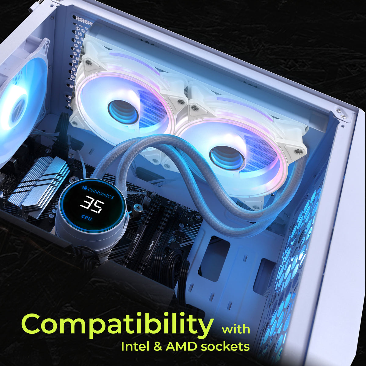 Zebronics Fan Zebronics AIO240TB / TW AIO Cooling Fan