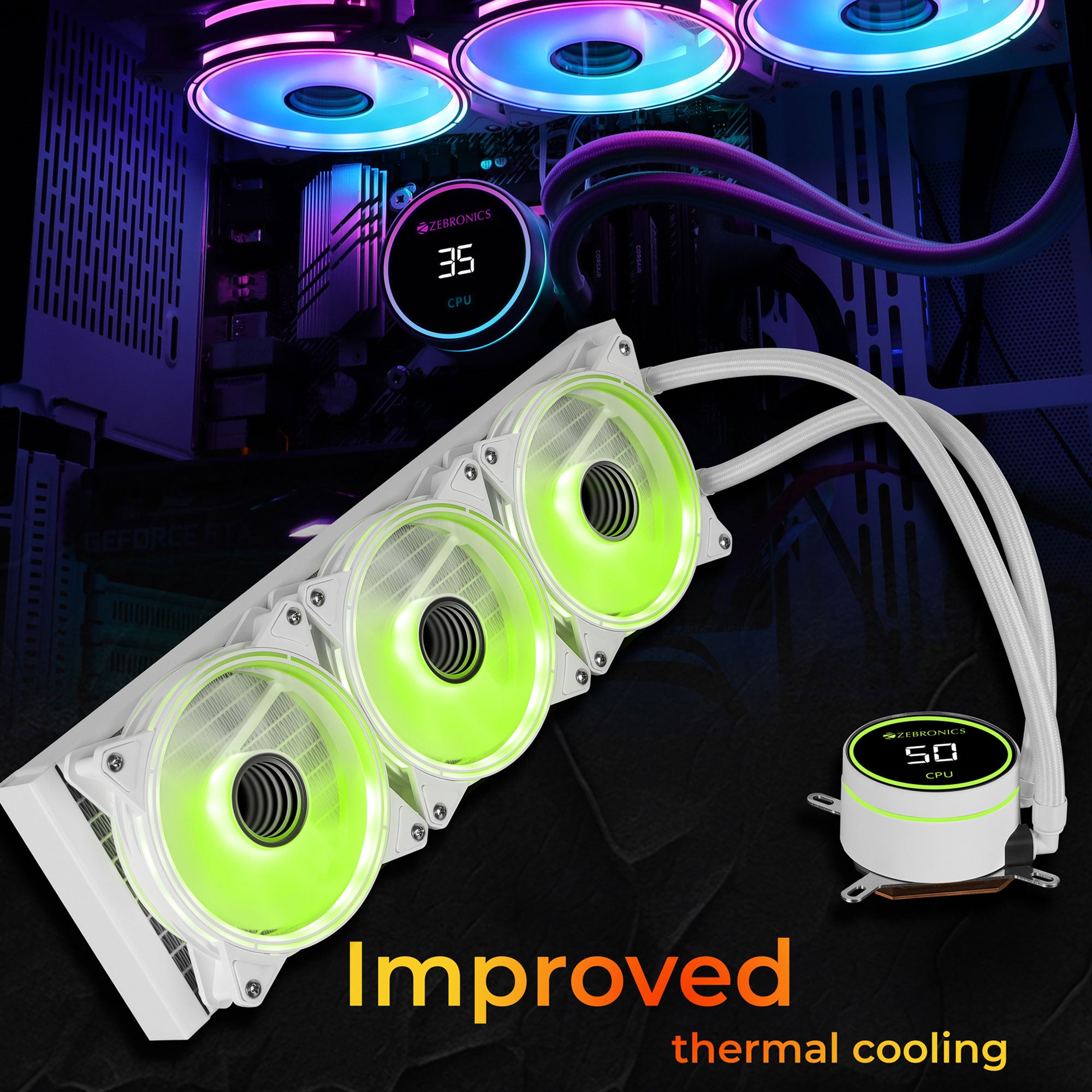 Zeb AIO360 TB/ TW - AIO Cooler - Zebronics