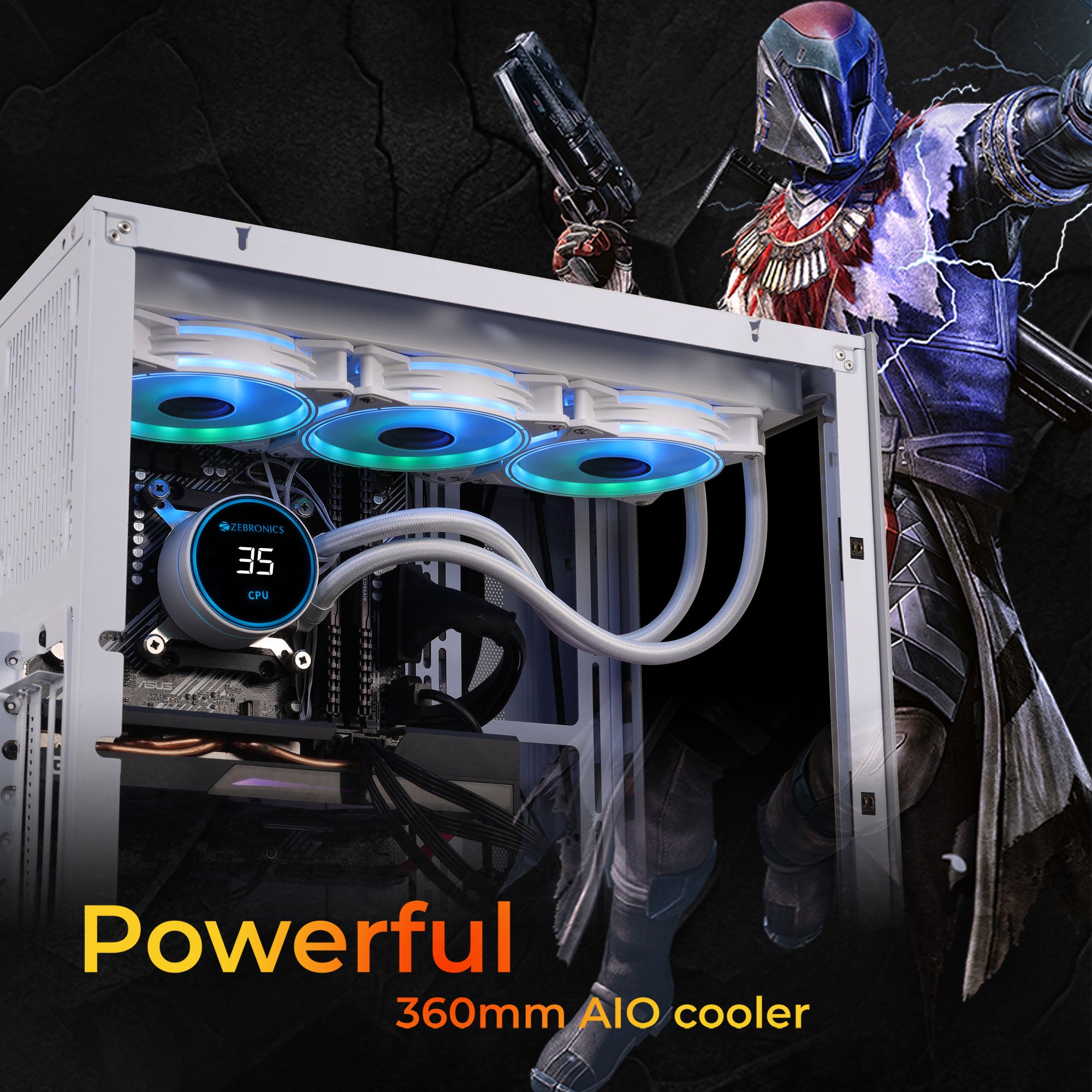 Zeb AIO360 TB/ TW - AIO Cooler - Zebronics