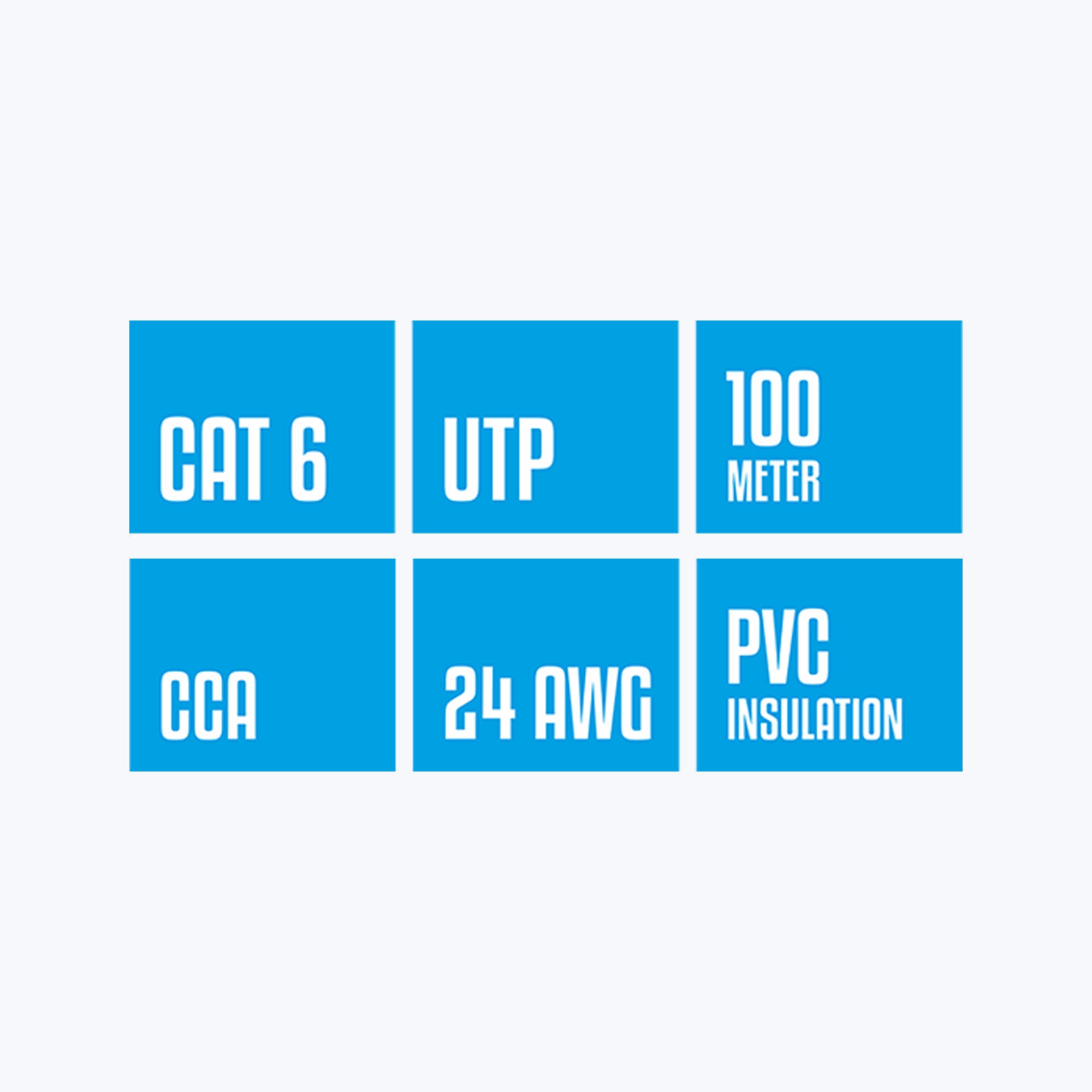 ZEB-C4PCAT6CCA-100M-Plus -  Cat 6 Cables - Zebronics