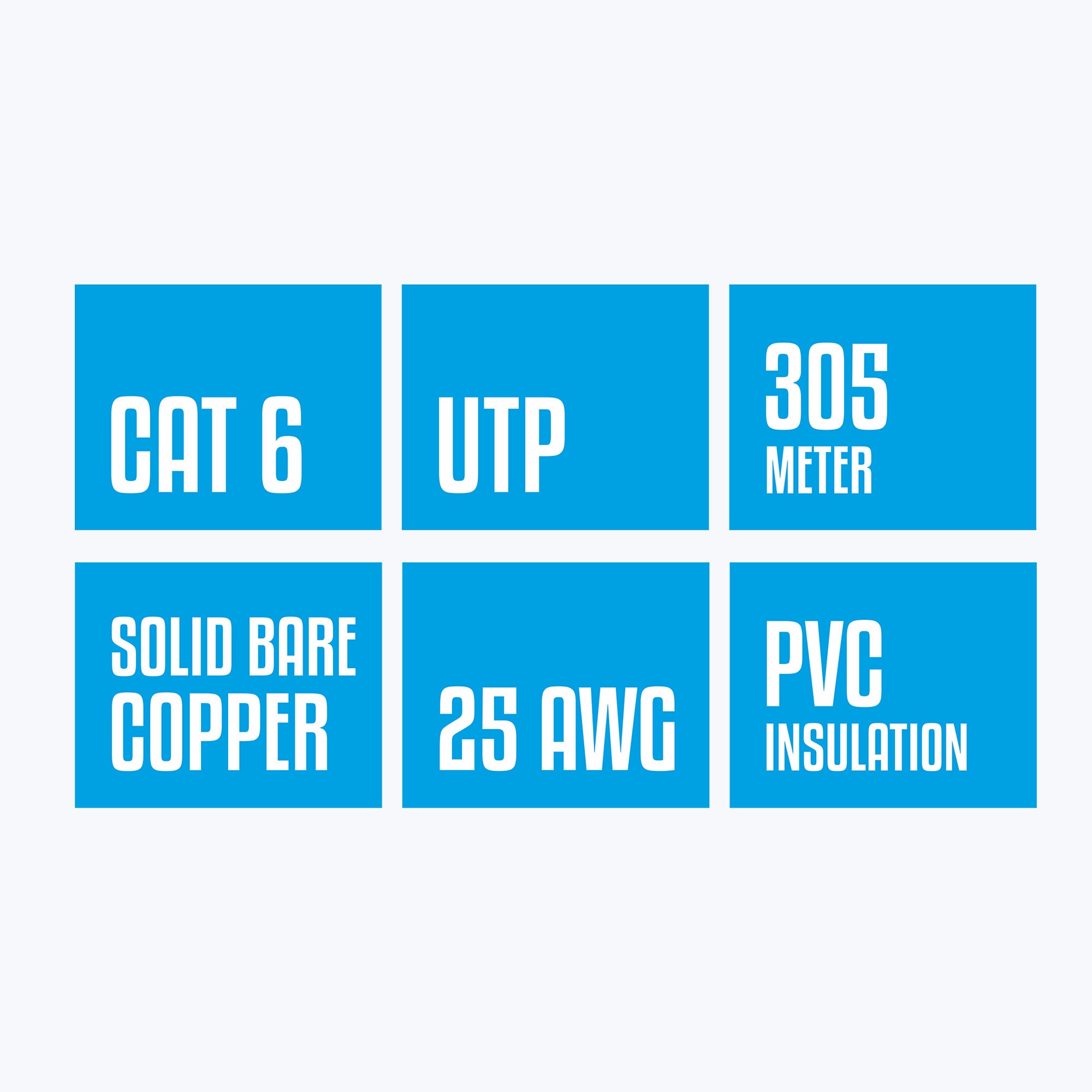 ZEB-C4PCAT6CU-305M-Plus - Cat 6 Cables - Zebronics