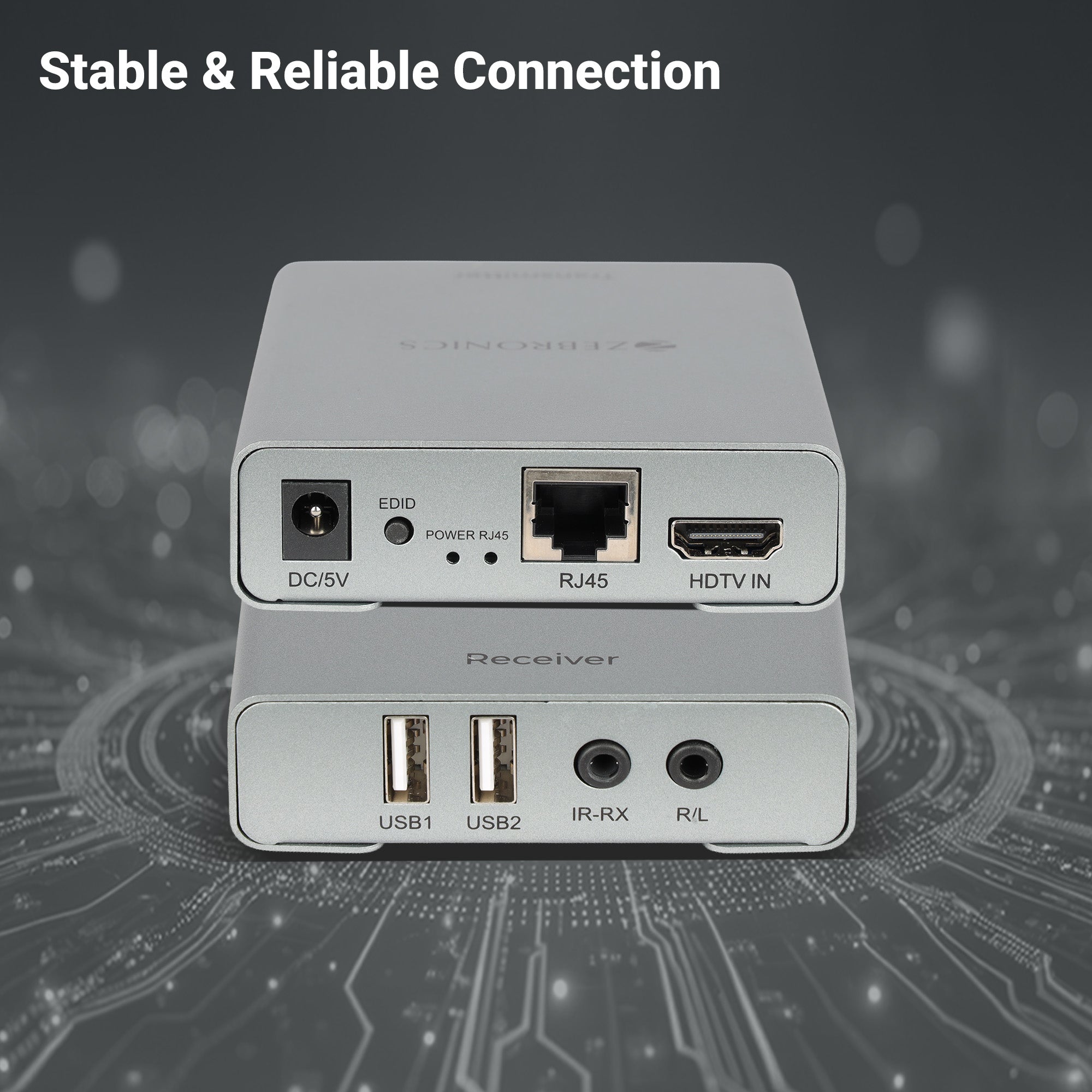 Zebronics HE600KA Extender over Ethernet (Tx & Rx)