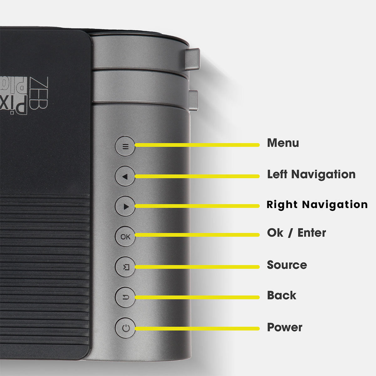 Zeb-pixaplay 12 - Projector - Zebronics