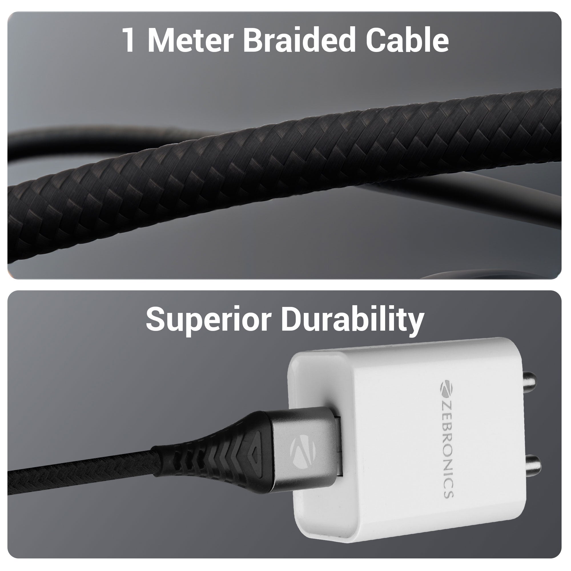 Zeb-TU800P - Type C Cable - Zebronics