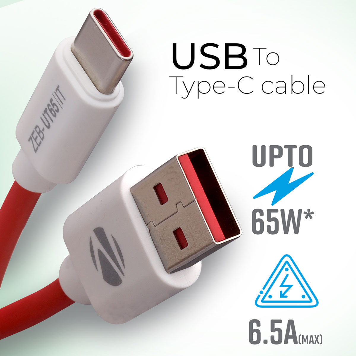 ZEB-UT65 - High Quality Type C Cable - Zebronics