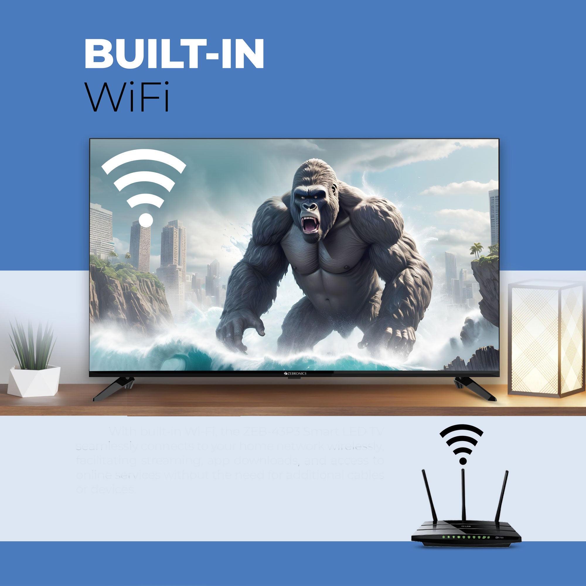 Zeb 43P3 - Smart LED TV - Zebronics