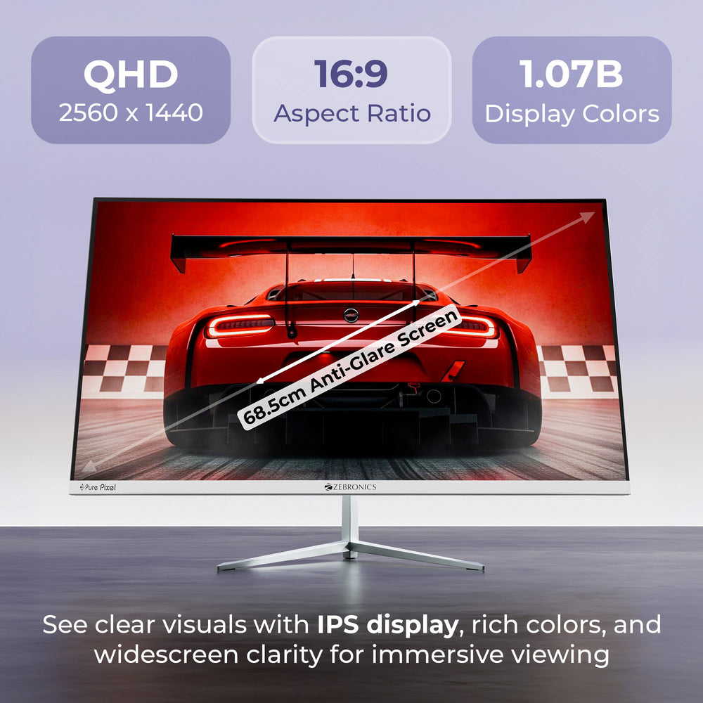 Zebronics A27QHD LED (180Hz) Premium Gaming Monitor
