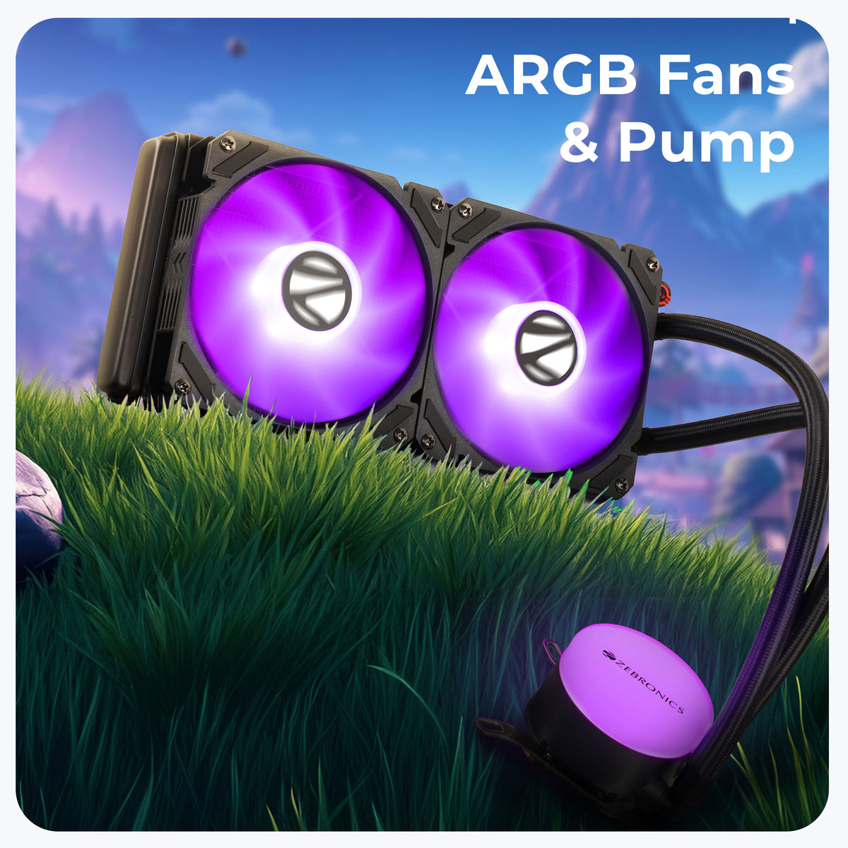Zebronics Fan Zebronics ZEB-AIO240VB/W AIO Cooling Fan