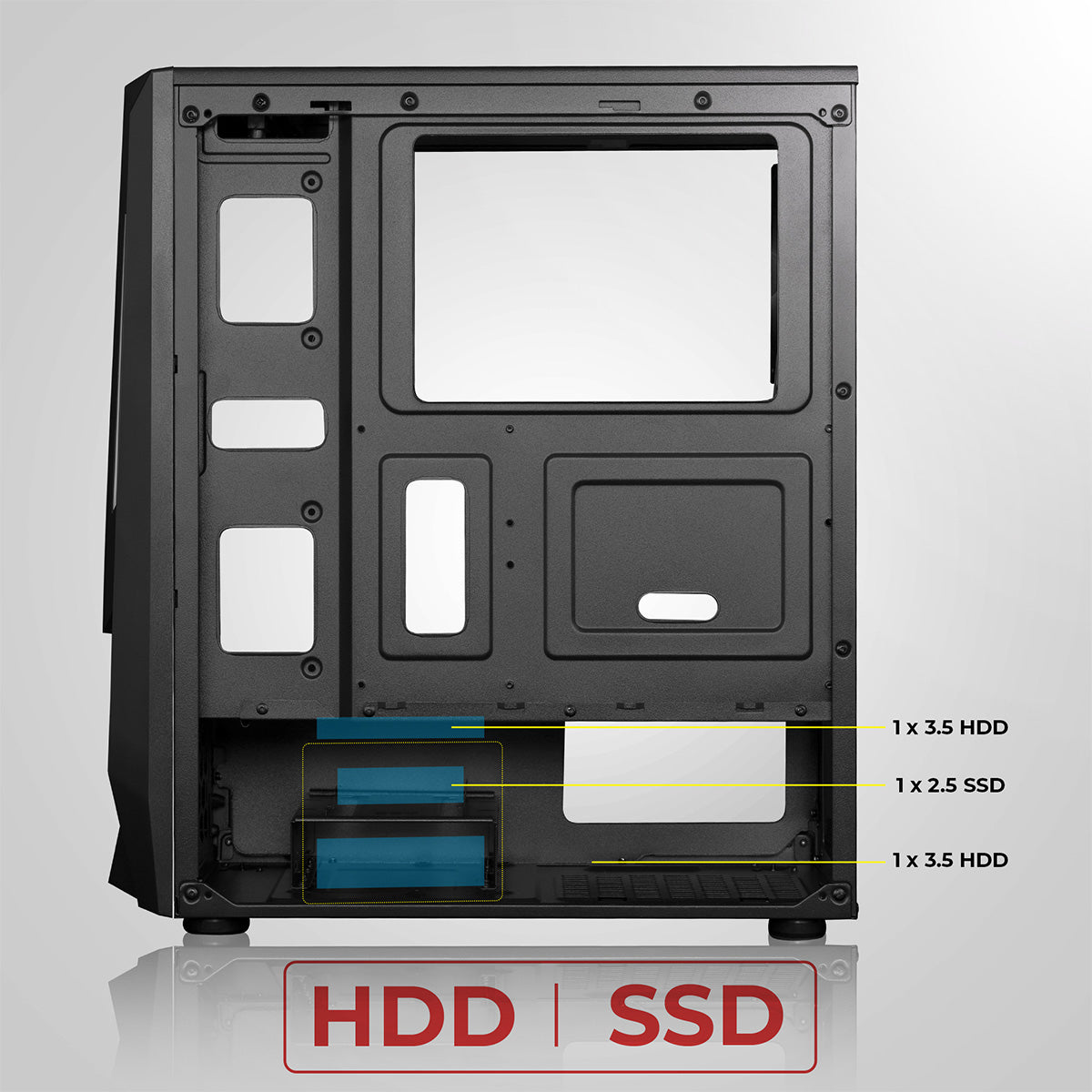 Zeb-Agojie - Premium Gaming Cabinet - Zebronics