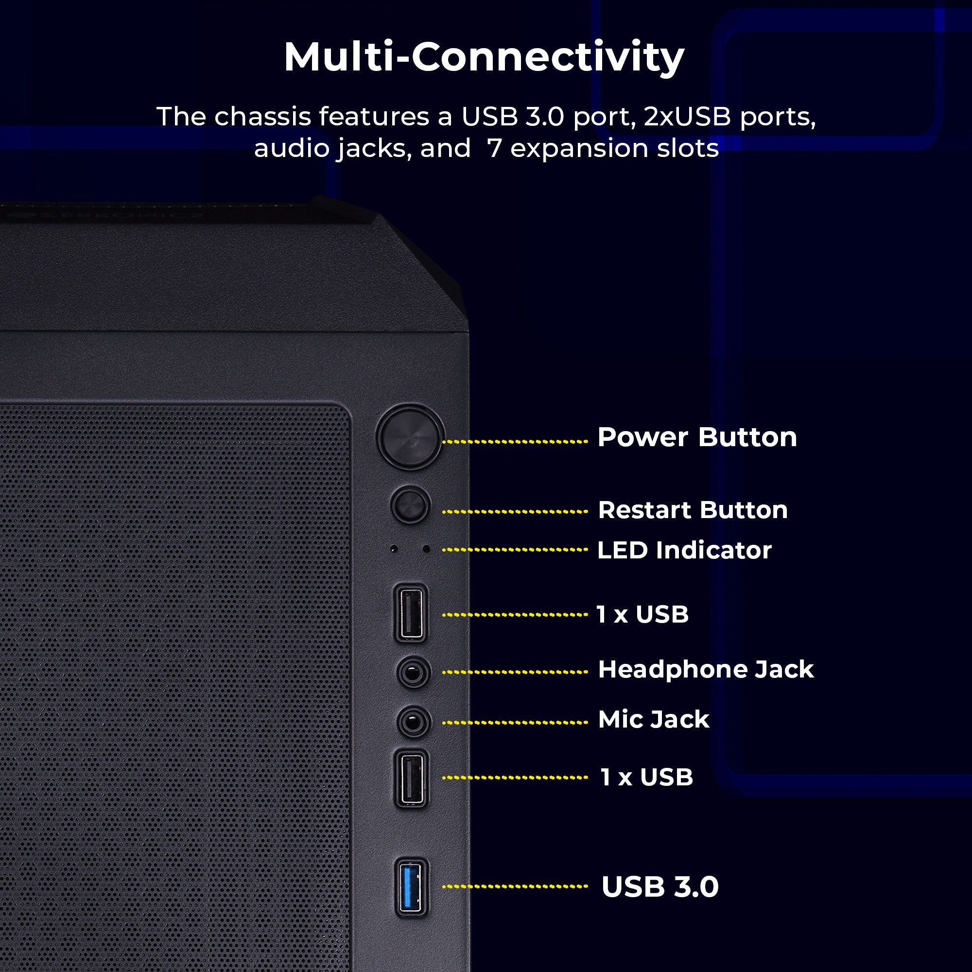 Zeb-Apex Edge - Gaming Chassis - Zebronics