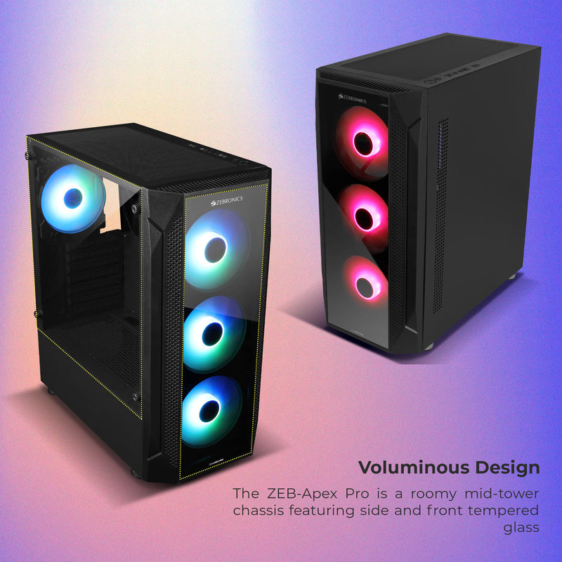 Buy ZEBRONICS Apex Pro Premium Gaming Cabinet at Best Price in India ...