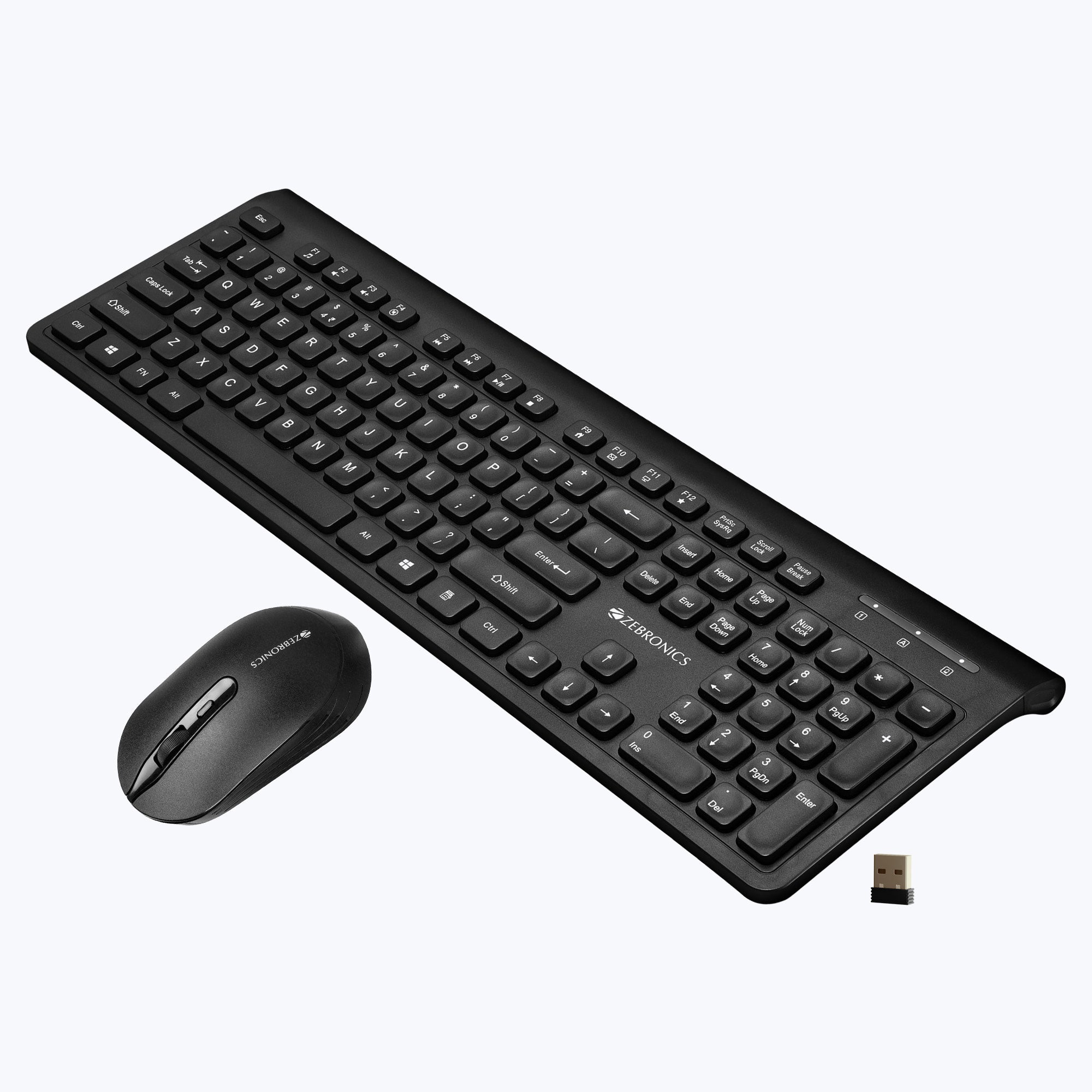 Zeb-Companion 130 - Wireless Keyboard and Mouse Combo - Zebronics